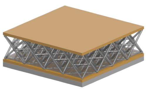 Vertical type nanotruss capacitor